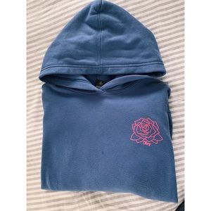 Obey Hoodie with Flower Design